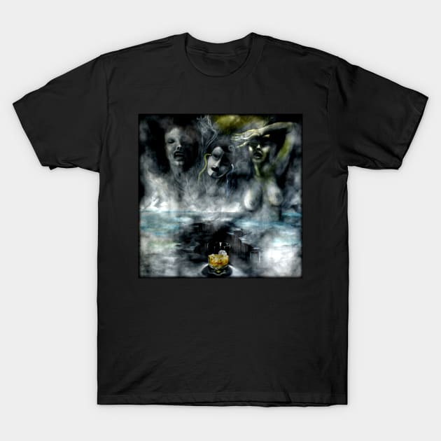 The Drunken And The Demon. T-Shirt by OriginalDarkPoetry